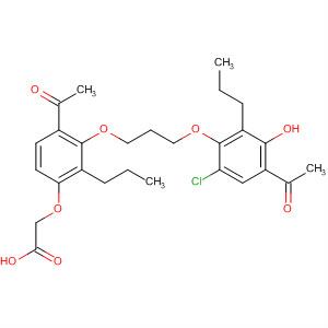 Acetic acid,[4-acetyl-3-[3-(4-acetyl-6-chloro-3-hydroxy-2-propylphenoxy)propoxy]-2-propylphenoxy]-