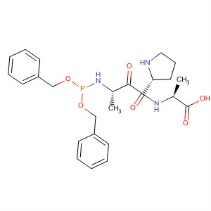 L-Alanine, N-[1-[N-[bis(phenylmethoxy)phosphinyl]-L-alanyl]-L-prolyl]-