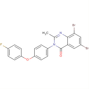4(3H)-Quinazolinone,6,8-dibromo-3-[4-(4-fluorophenoxy)phenyl]-2-methyl-