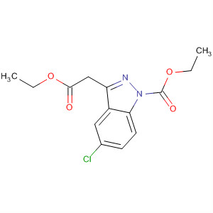 1H-Indazole-3-acetic acid, 5-chloro-1-(ethoxycarbonyl)-, ethyl ester