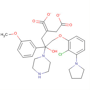 1-Piperazineethanol,a-[[2-chloro-3-(1-pyrrolidinyl)phenoxy]methyl]-4-(2-methoxyphenyl)-,(2Z)-2-butenedioate (salt)