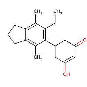 2-Cyclohexen-1-one,5-(6-ethyl-2,3-dihydro-4,7-dimethyl-1H-inden-5-yl)-3-hydroxy-