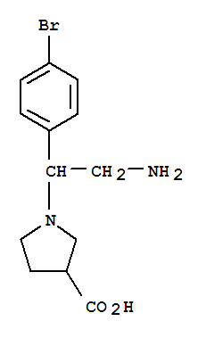 1-[2-Amino-1-(4-bromo-phenyl)-ethyl]-pyrrolidine-3-carboxylic acid hydrochloride