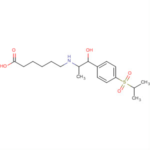 Hexanoic acid,6-[[2-hydroxy-1-methyl-2-[4-[(1-methylethyl)sulfonyl]phenyl]ethyl]amino]-