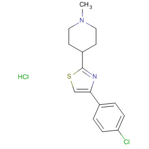 Piperidine, 4-[4-(4-chlorophenyl)-2-thiazolyl]-1-methyl-, hydrochloride