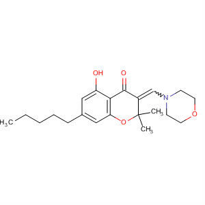 4H-1-Benzopyran-4-one,2,3-dihydro-5-hydroxy-2,2-dimethyl-3-(4-morpholinylmethylene)-7-pentyl-