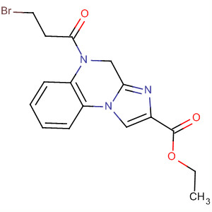 Imidazo[1,2-a]quinoxaline-2-carboxylic acid,5-(3-bromo-1-oxopropyl)-4,5-dihydro-, ethyl ester