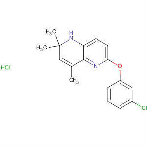1,5-Naphthyridine, 6-(3-chlorophenoxy)-1,2-dihydro-2,2,4-trimethyl-,monohydrochloride