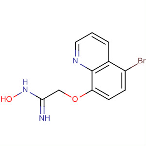 Ethanimidamide, 2-[(5-bromo-8-quinolinyl)oxy]-N-hydroxy-