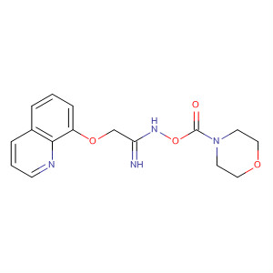Ethanimidamide, N-[(4-morpholinylcarbonyl)oxy]-2-(8-quinolinyloxy)-