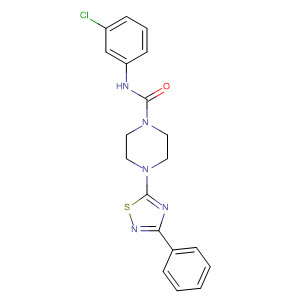 1-Piperazinecarboxamide,N-(3-chlorophenyl)-4-(3-phenyl-1,2,4-thiadiazol-5-yl)-
