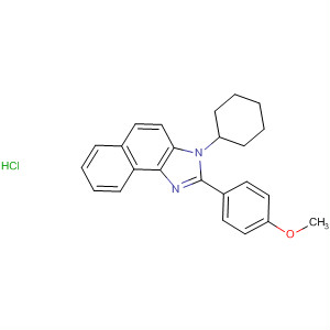 3H-Naphth[1,2-d]imidazole, 3-cyclohexyl-2-(4-methoxyphenyl)-,monohydrochloride