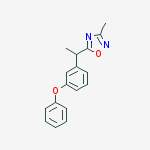 1,2,4-Oxadiazole, 3-methyl-5-[1-(3-phenoxyphenyl)ethyl]-