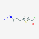 2-Thiophenecarbonyl chloride, 5-(3-azidobutyl)-