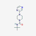 1-Piperazinecarboxamide, N-(1,1-dimethylethyl)-4-pyrazinyl-