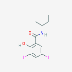 Benzamide, 2-hydroxy-3,5-diiodo-N-(1-methylpropyl)-