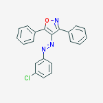 Isoxazole, 4-[(3-chlorophenyl)azo]-3,5-diphenyl-