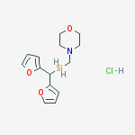 Morpholine, 4-[(di-2-furanylmethylsilyl)methyl]-, hydrochloride