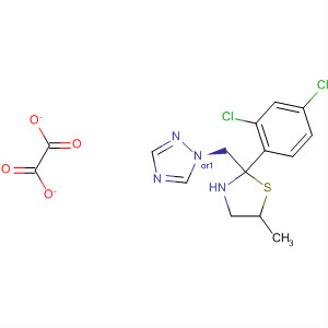 1H-1,2,4-Triazole,1-[[2-(2,4-dichlorophenyl)-5-methyl-2-thiazolidinyl]methyl]-, trans-,ethanedioate
