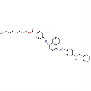 Benzoic acid,4-[[4-[[4-[methyl(phenylmethyl)amino]phenyl]azo]-1-naphthalenyl]azo]-,octyl ester