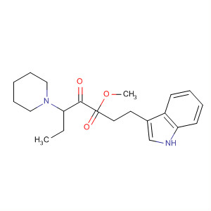 3-Piperidinepropanoic acid, 3-ethyl-1-[2-(1H-indol-3-yl)ethyl]-2-oxo-,methyl ester