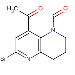 5-Quinoxalinecarboxaldehyde, 8-acetyl-6-bromo-1,2,3,4-tetrahydro-