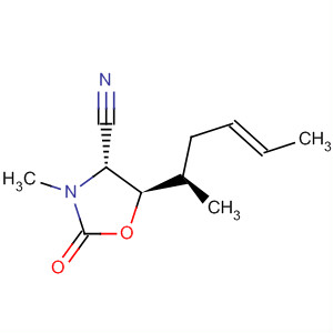 4-Oxazolidinecarbonitrile,3-methyl-5-[(1R,3E)-1-methyl-3-pentenyl]-2-oxo-, (4R,5R)-