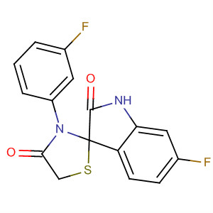 Spiro[3H-indole-3,2'-thiazolidine]-2,4'(1H)-dione,6-fluoro-3'-(3-fluorophenyl)-
