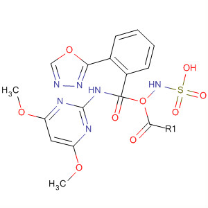 Sulfamic acid, [[(4,6-dimethoxy-2-pyrimidinyl)amino]carbonyl]-,2-(1,3,4-oxadiazol-2-yl)phenyl ester