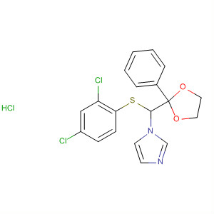 1H-Imidazole,1-[[(2,4-dichlorophenyl)thio](2-phenyl-1,3-dioxolan-2-yl)methyl]-,monohydrochloride
