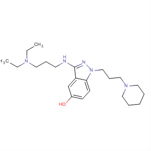 1H-Indazol-5-ol,3-[[3-(diethylamino)propyl]amino]-1-[3-(1-piperidinyl)propyl]-