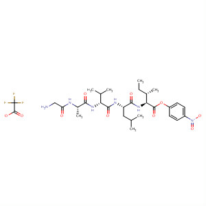 L-Isoleucine, N-[N-[N-(N-glycyl-L-alanyl)-D-valyl]-L-leucyl]-, 4-nitrophenylester, mono(trifluoroacetate)