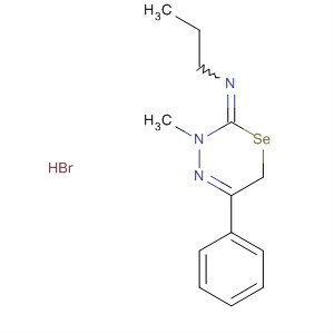 1-Propanamine,N-(3,6-dihydro-3-methyl-5-phenyl-2H-1,3,4-selenadiazin-2-ylidene)-,monohydrobromide