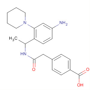 Benzoic acid,4-[2-[[1-[4-amino-2-(1-piperidinyl)phenyl]ethyl]amino]-2-oxoethyl]-