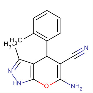 Pyrano[2,3-c]pyrazole-5-carbonitrile,6-amino-1,4-dihydro-3-methyl-4-(2-methylphenyl)-