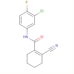 1-Cyclohexene-1-carboxamide, N-(3-chloro-4-fluorophenyl)-2-cyano-