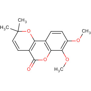 2H,5H-Pyrano[3,2-c][1]benzopyran-5-one, 7,8-dimethoxy-2,2-dimethyl-