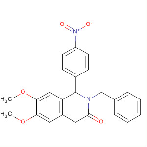 3(2H)-Isoquinolinone,1,4-dihydro-6,7-dimethoxy-1-(4-nitrophenyl)-2-(phenylmethyl)-