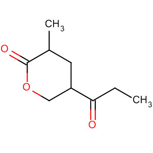 2H-Pyran-2-one, tetrahydro-3-methyl-5-(1-oxopropyl)-