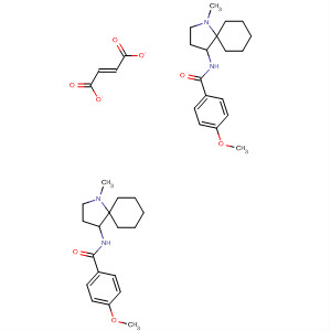 Benzamide, 4-methoxy-N-(1-methyl-1-azaspiro[4.5]dec-4-yl)-,(2E)-2-butenedioate (2:1)