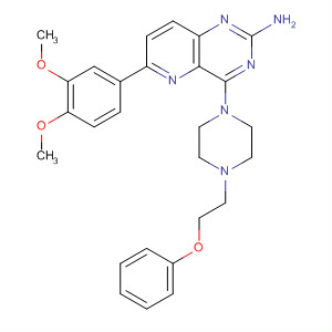 Pyrido[3,2-d]pyrimidin-2-amine,6-(3,4-dimethoxyphenyl)-4-[4-(2-phenoxyethyl)-1-piperazinyl]-