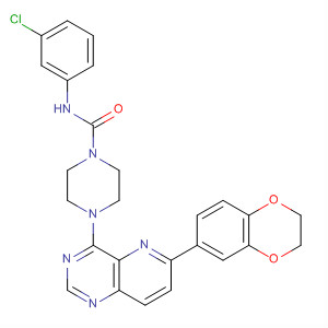 1-Piperazinecarboxamide,N-(3-chlorophenyl)-4-[6-(2,3-dihydro-1,4-benzodioxin-6-yl)pyrido[3,2-d]pyrimidin-4-yl]-