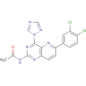 Acetamide,N-[6-(3,4-dichlorophenyl)-4-(1H-1,2,4-triazol-1-yl)pyrido[3,2-d]pyrimidin-2-yl]-