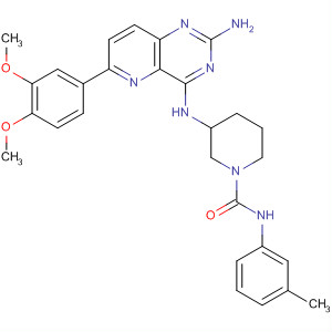 1-Piperidinecarboxamide,3-[[2-amino-6-(3,4-dimethoxyphenyl)pyrido[3,2-d]pyrimidin-4-yl]amino]-N-(3-methylphenyl)-