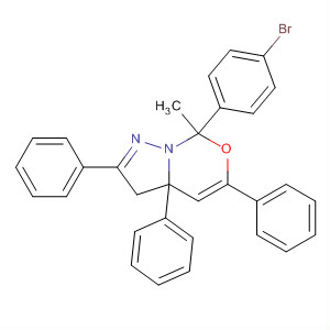 7H-Pyrazolo[1,5-c][1,3]oxazine,7-(4-bromophenyl)-3,3a-dihydro-7-methyl-2,3a,5-triphenyl-