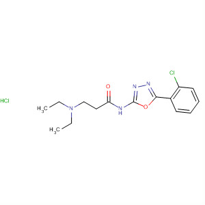 Propanamide,N-[5-(2-chlorophenyl)-1,3,4-oxadiazol-2-yl]-3-(diethylamino)-,monohydrochloride