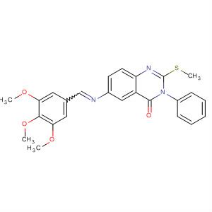 4(3H)-Quinazolinone,2-(methylthio)-3-phenyl-6-[[(3,4,5-trimethoxyphenyl)methylene]amino]-