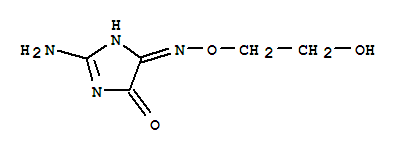 4H-Imidazol-4-one,  2-amino-5-[(2-hydroxyethoxy)amino]-
