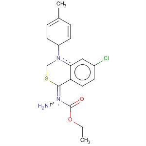 Hydrazinecarboxylic acid,[7-chloro-1,2-dihydro-1-(4-methylphenyl)-4H-3,1-benzothiazin-4-ylidene]-, ethyl ester
