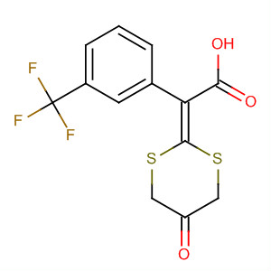 Benzeneacetic acid, a-(5-oxo-1,3-dithian-2-ylidene)-3-(trifluoromethyl)-